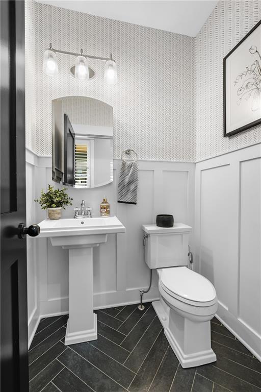211 McMichael Road Carnegie, PA 15106 - Photo 30 of 50 a bathroom with a sink toilet and mirror