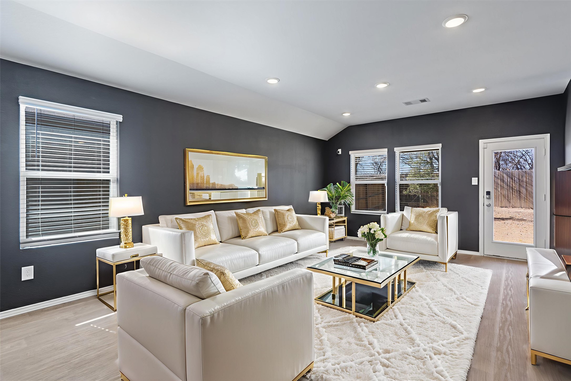 352 Sickle Loop Uhland, TX 78640 - Photo 14 of 36 Virtually staged living area highlighting layout and scale.