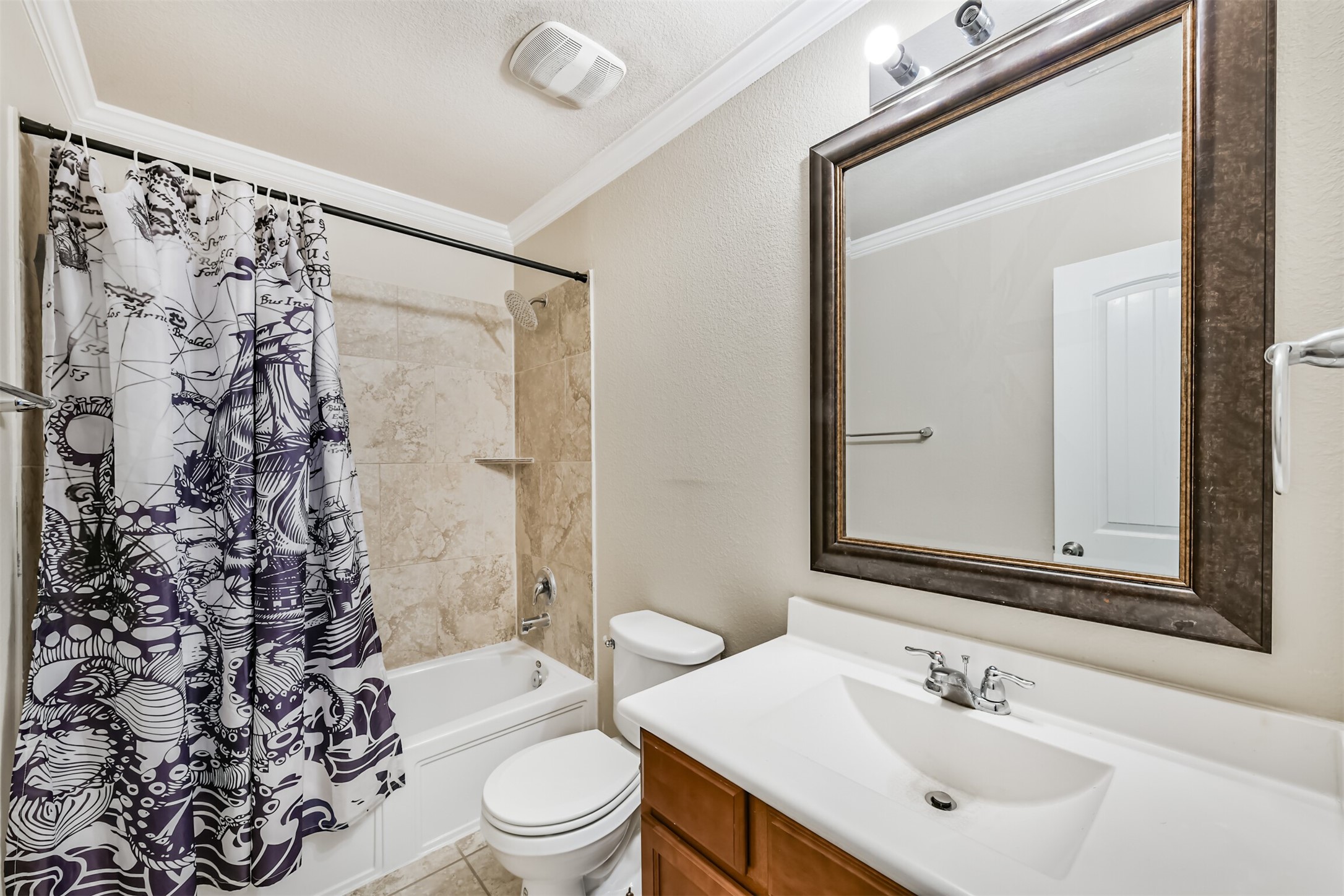 3041 Heather Grove Lane Dickinson, TX 77539 - Photo 31 of 37 a bathroom with a sink toilet and shower