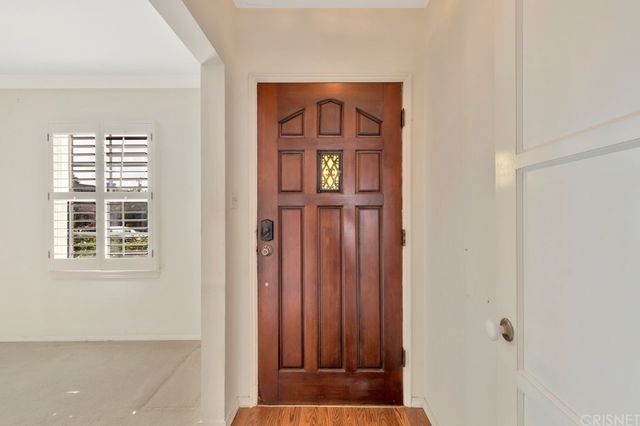 a view of front door with a door