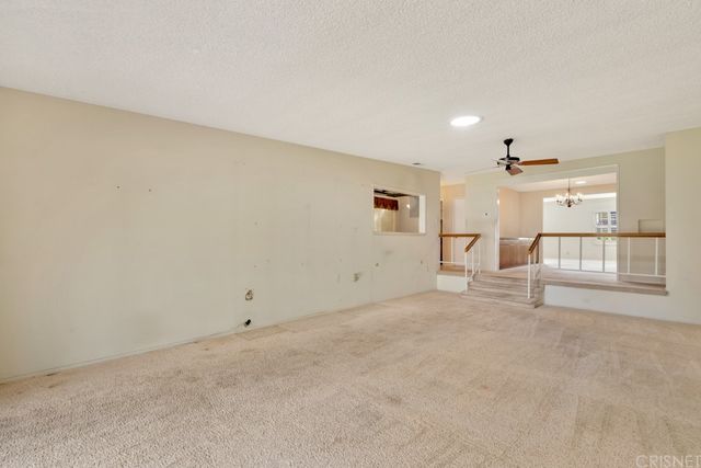 a view of a livingroom with a projector