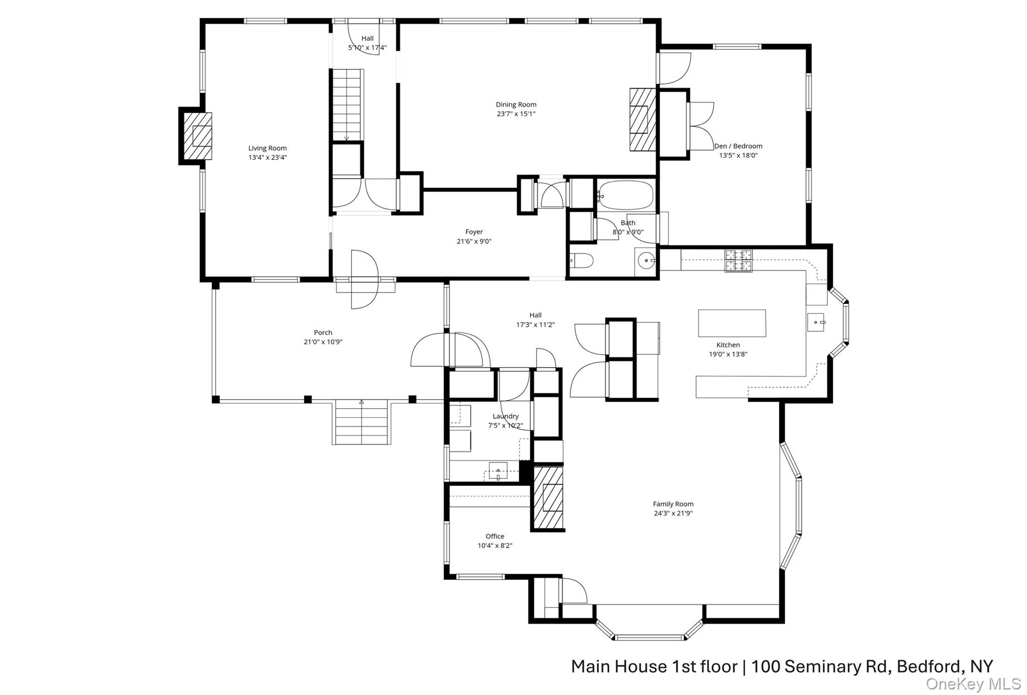 100 Seminary Road Bedford, NY 10506 - Photo 31 of 36 Main House 1st floor