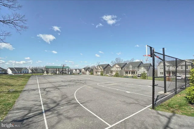 a view of a basketball court
