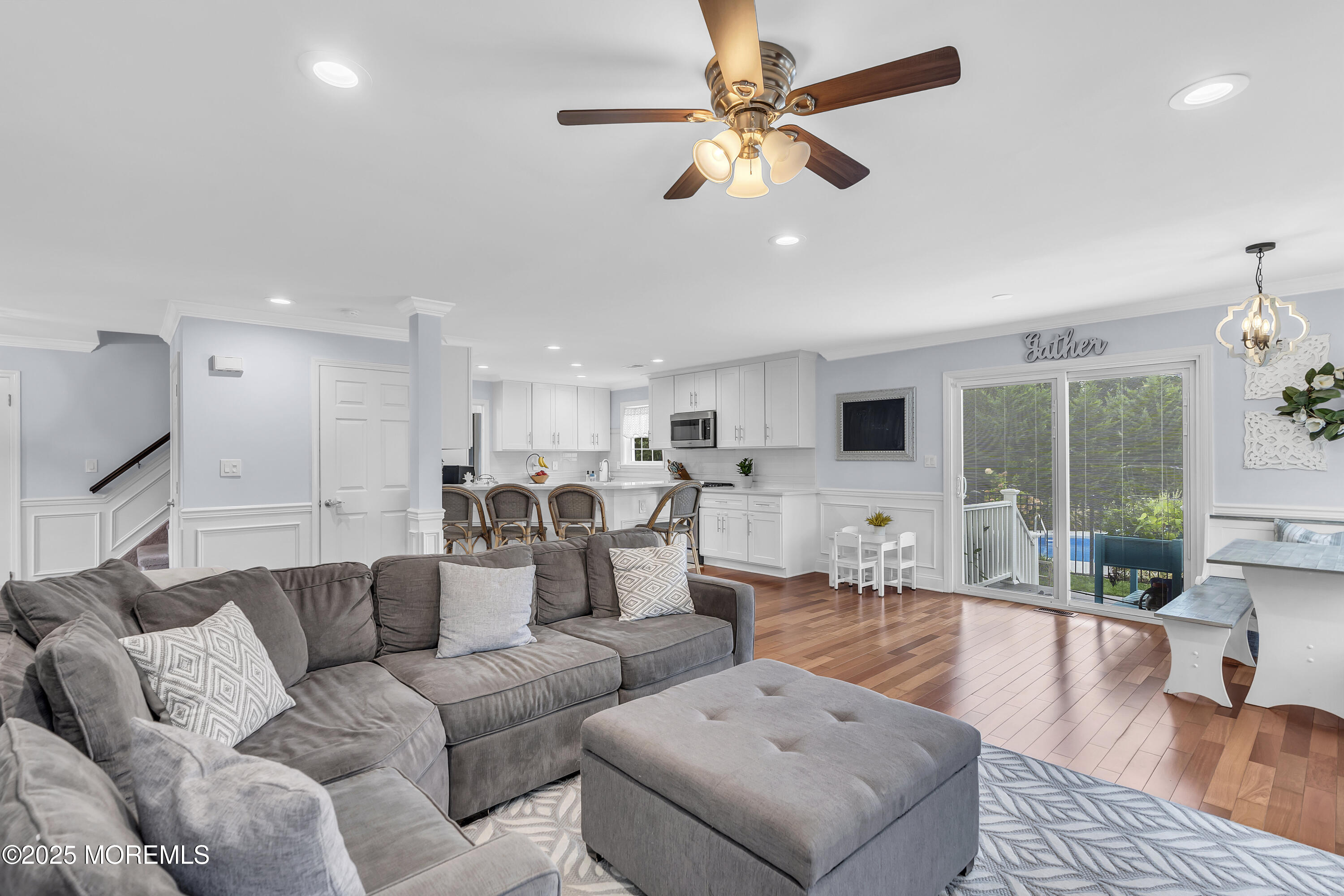 4 Rainbow Drive Howell, NJ 07731 - Photo 12 of 38 a living room with furniture kitchen view and a large window
