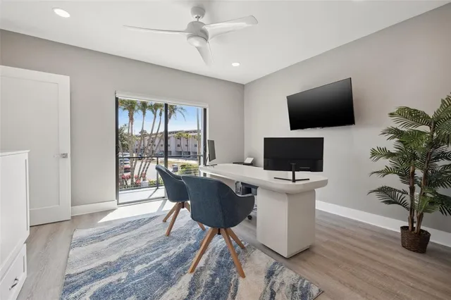 a bathroom with a sink double vanity granite and a mirror