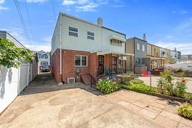 a view of a house with a patio