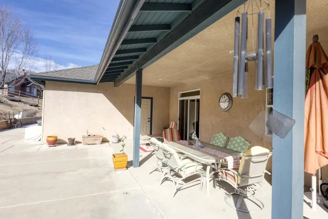 a view of outdoor space and seating area