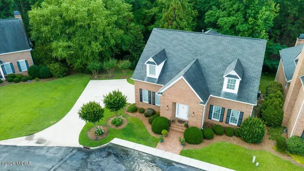 a aerial view of a house