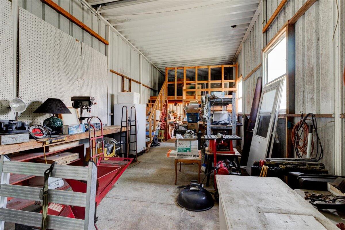 3651 Helms Road Grants Pass, OR 97527 - Photo 33 of 51 Interior of the metal shop building. Plenty of room to work on projects and store all sorts of things.