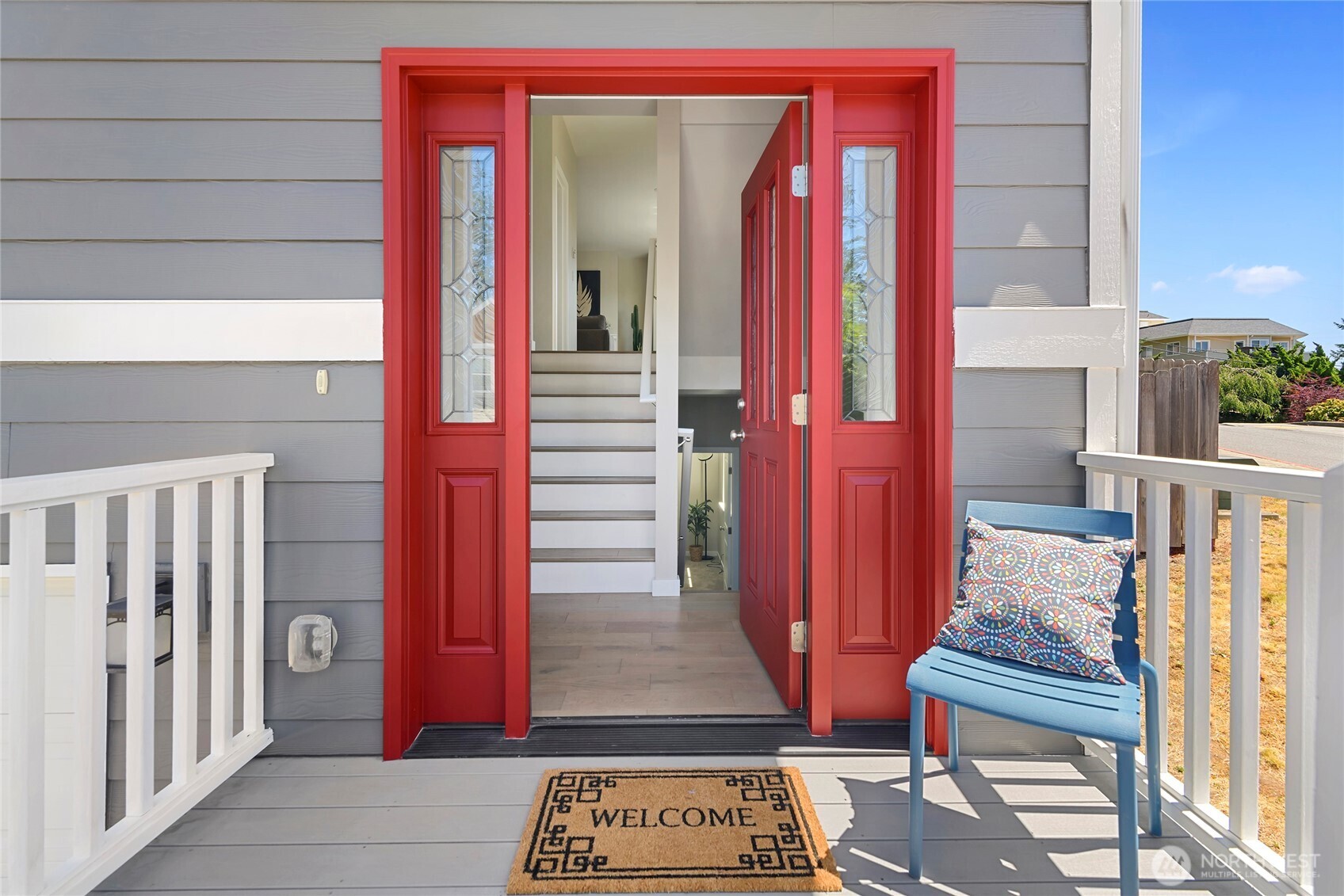 26442 GRAVITY Avenue Northeast Kingston, WA 98346 - Photo 3 of 40 a view of front door with stairs