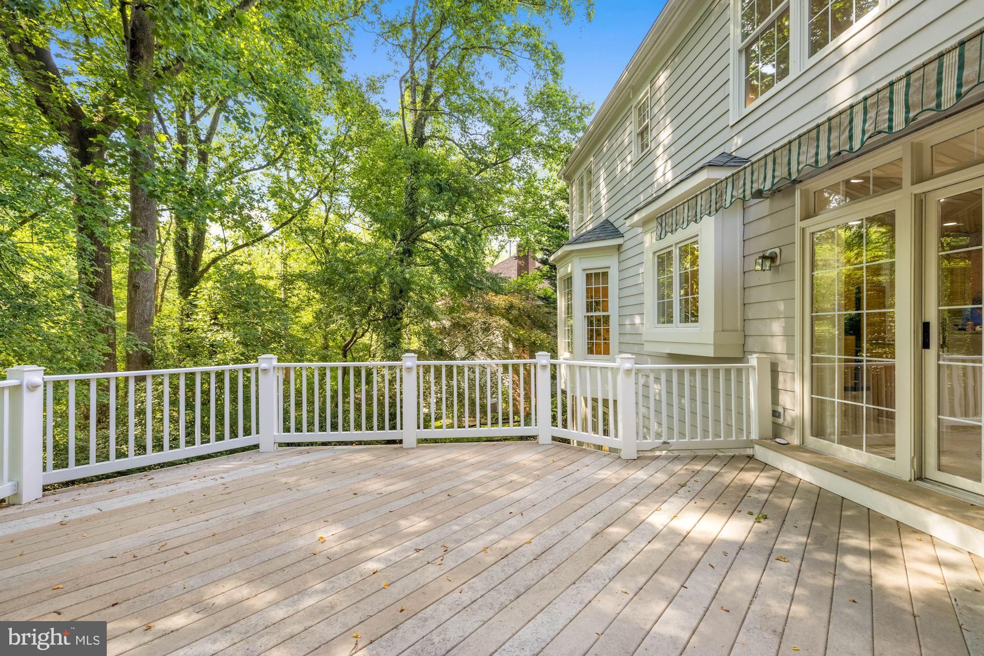 9448 Seven Locks Road Bethesda, MD 20817 - Photo 42 of 46 Deck outside Kitchen for al fresco dining, sunning