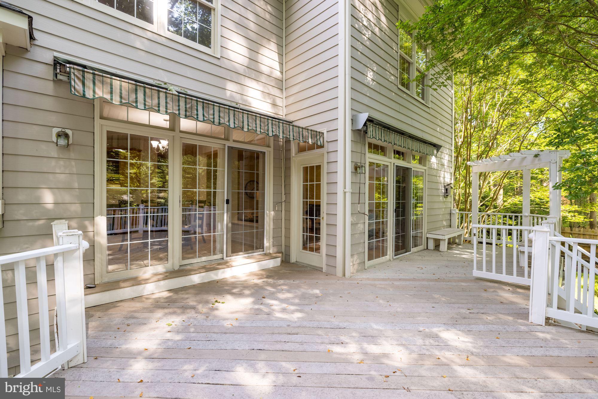 9448 Seven Locks Road Bethesda, MD 20817 - Photo 43 of 46 Deck with awning