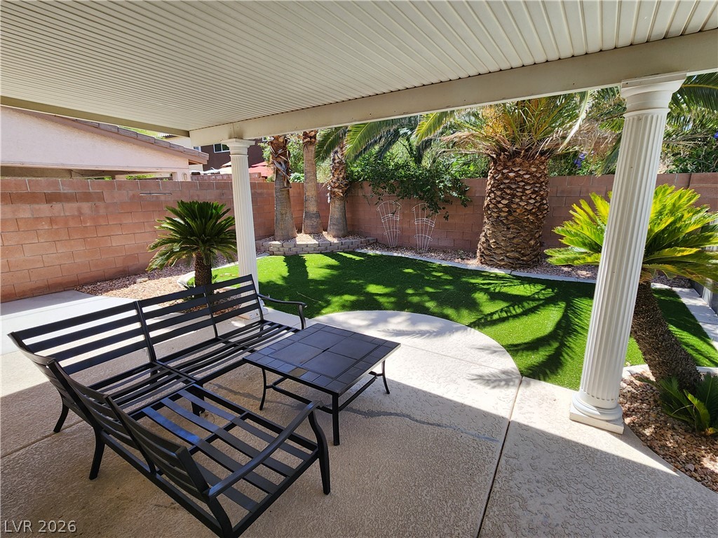 2743 Peekskill Avenue Henderson, NV 89052 - Photo 41 of 51 This private yard offers a perfect retreat for relaxation and outdoor enjoyment.