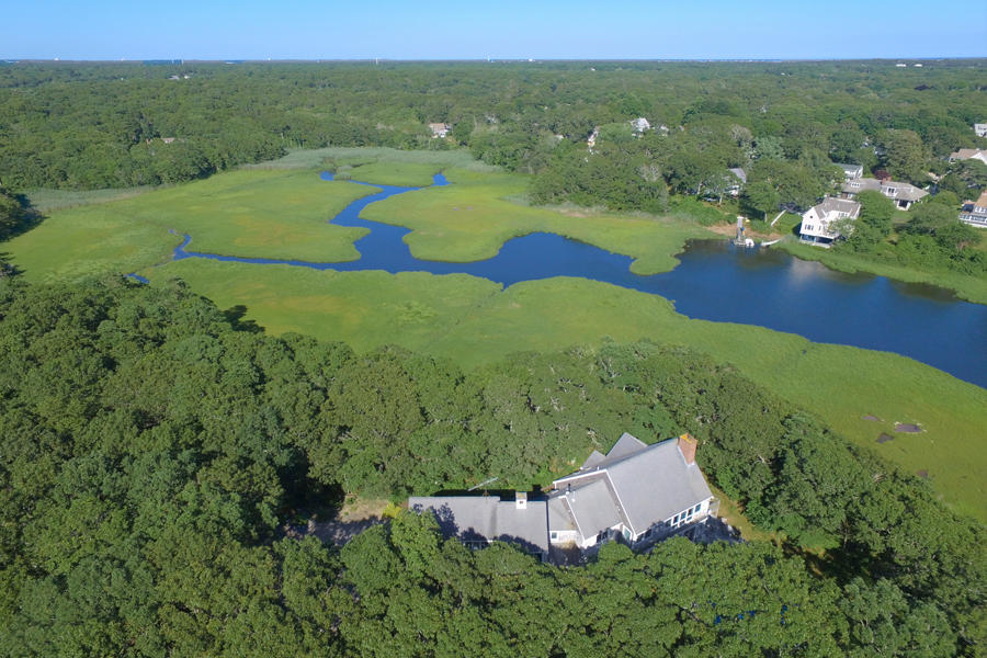 494 Elliott Road Centerville, MA 02632 - Photo 30 of 31 an aerial view of a house with a garden