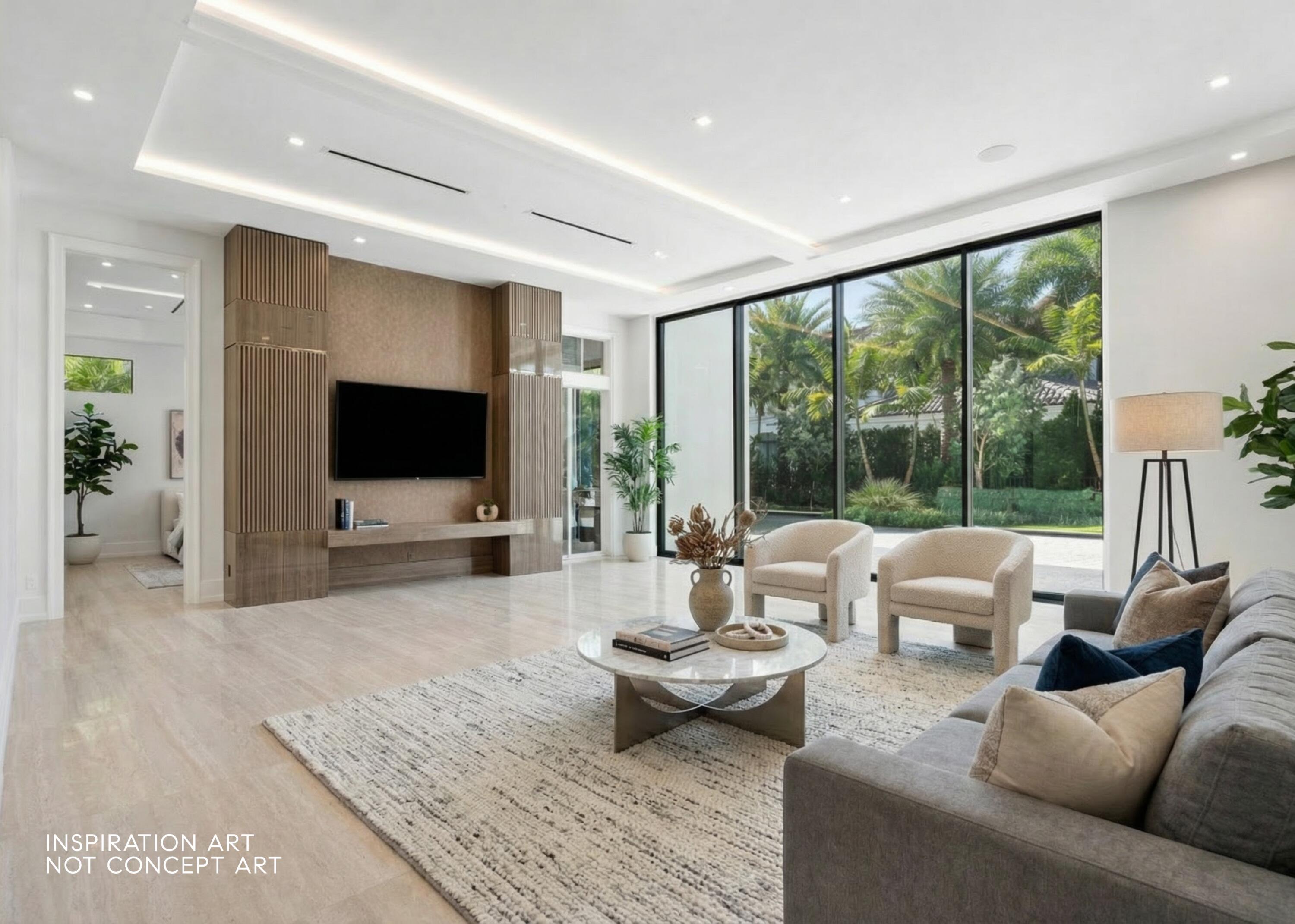 3205 Harrington Drive Boca Raton, FL 33496 - Photo 4 of 27 a living room with furniture and a flat screen tv