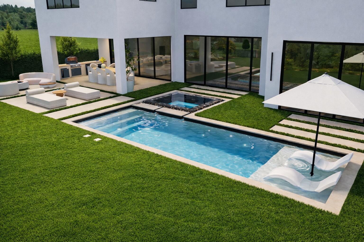 3205 Harrington Drive Boca Raton, FL 33496 - Photo 8 of 28 Backyard Rendering