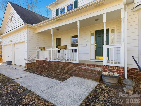 a view of a house with patio