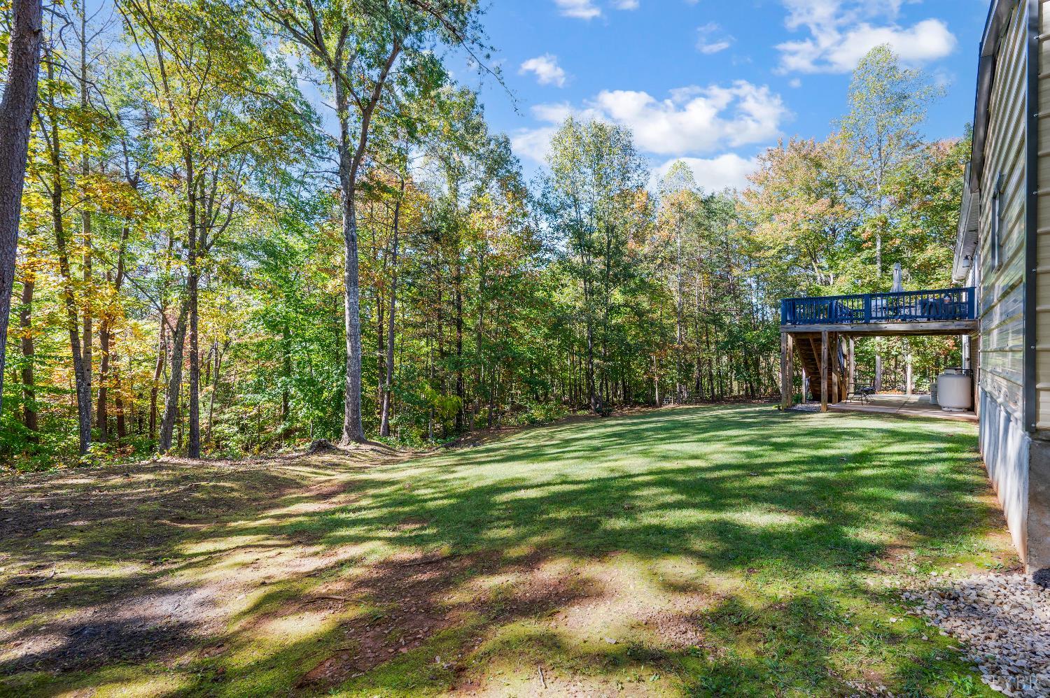 405 Marston Street Spout Spring, VA 24593 - Photo 34 of 58 a backyard of a house with table and chairs