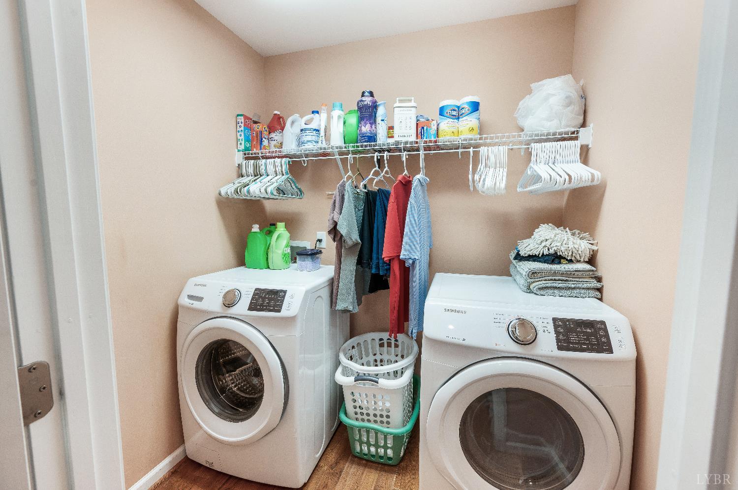 405 Marston Street Spout Spring, VA 24593 - Photo 9 of 58 a utility room with dryer and washer