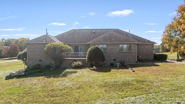 a view of a lake from a balcony