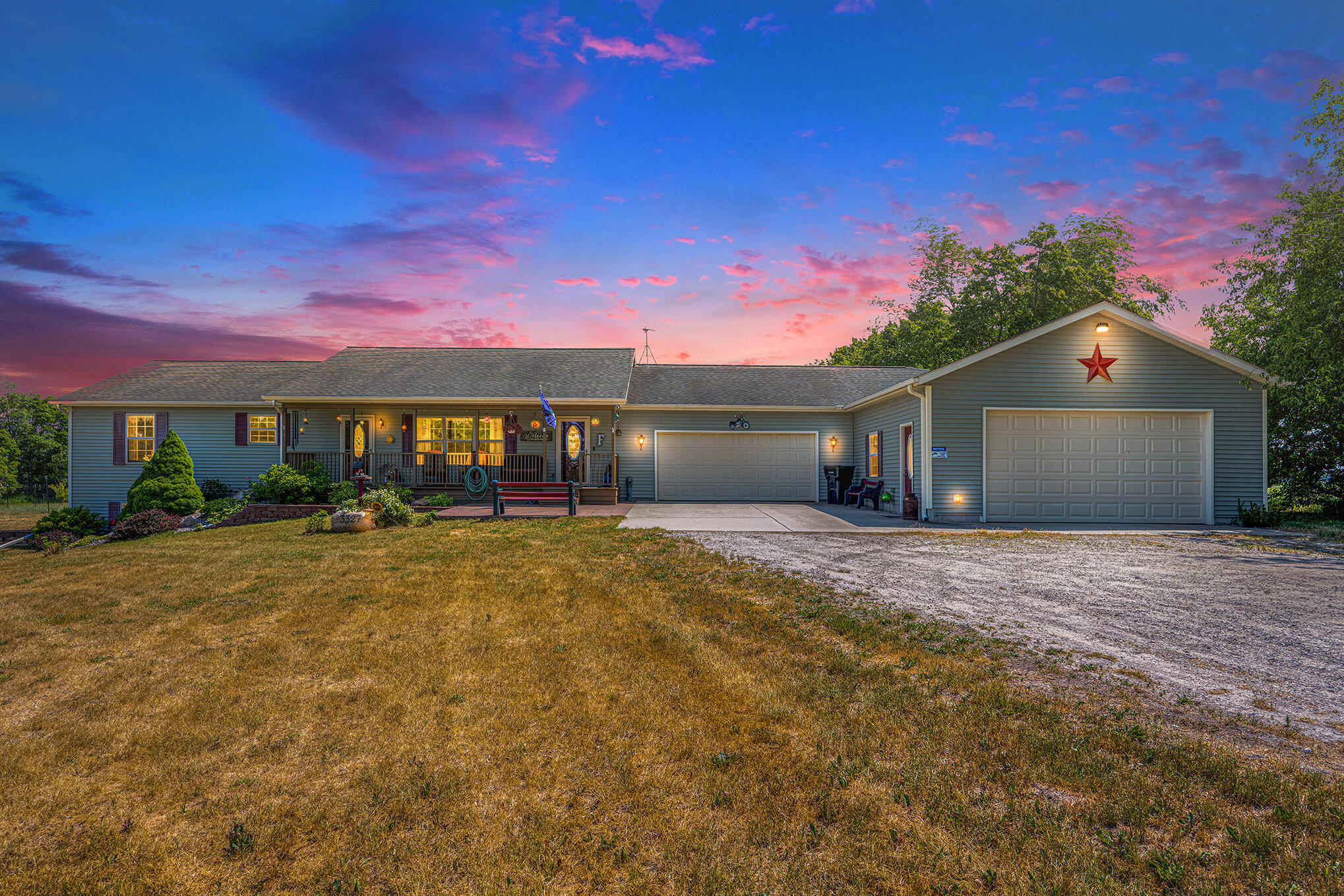 3327 West County Farm Road Sheridan, MI 48884 - Photo 1 of 33 001_3327countryfarmrd._twilight_jpg