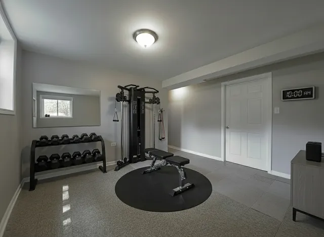 a bathroom with a sink double vanity