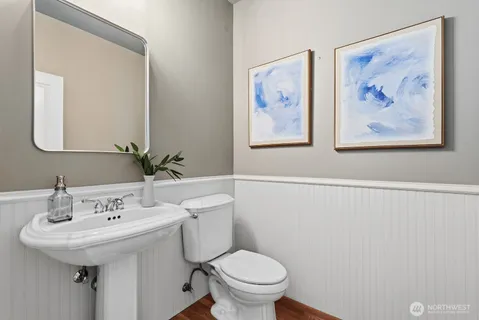 a bathroom with a sink and a toilet