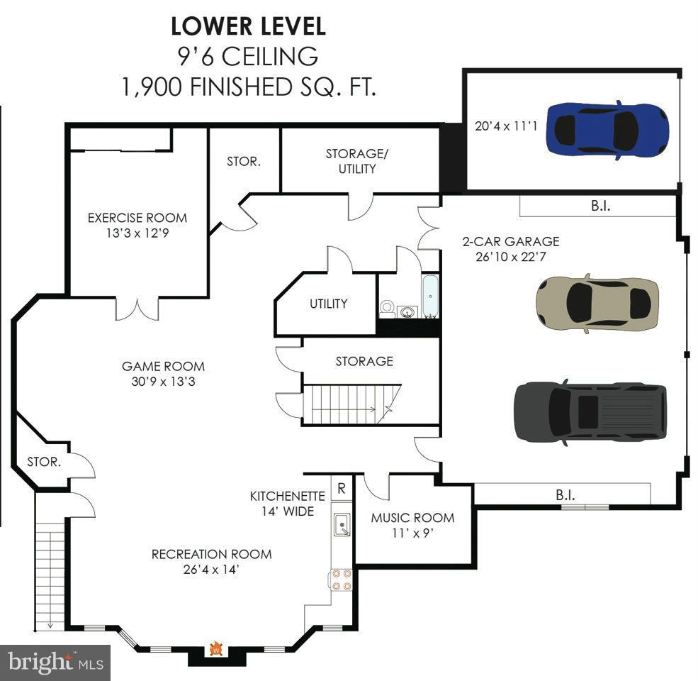 1725 Beulah Road Vienna, VA 22182 - Photo 29 of 30 Lower Level Floor Plan