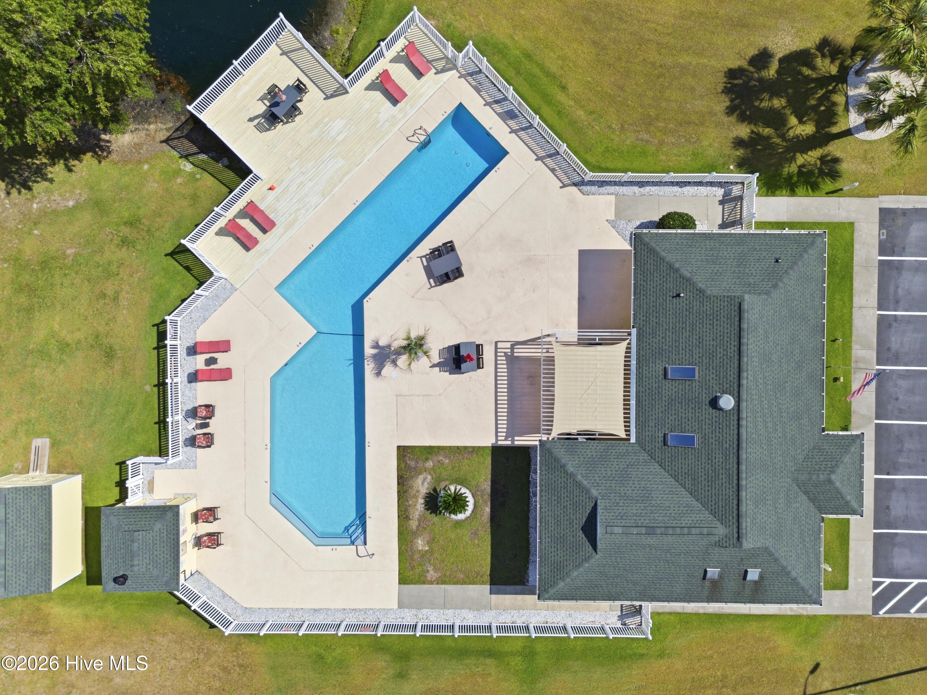 117 Cedar Tree Lane Southwest Calabash, NC 28467 - Photo 44 of 48 Overhead pool view.
