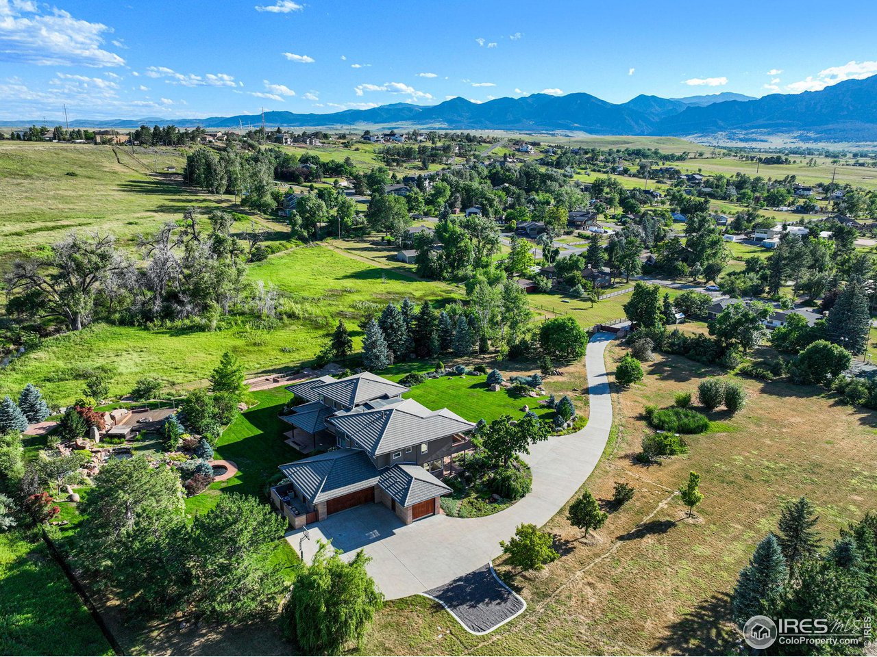 1000 Spring Drive Boulder, CO 80303 - Photo 2 of 40 a view of a garden with mountains