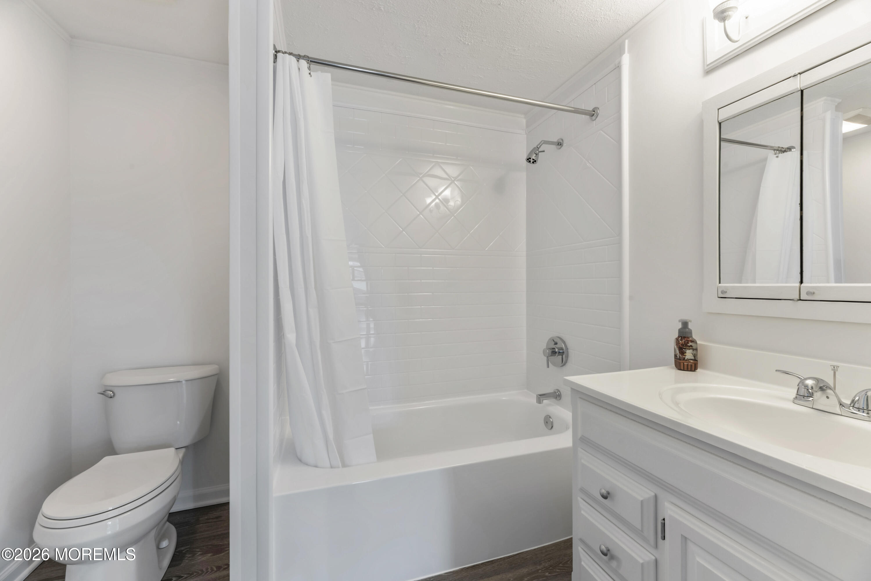 83 Chesterfield Jacobstown Road Wrightstown, NJ 08562 - Photo 18 of 52 a bathroom with a sink toilet and shower