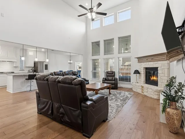 a living room with furniture or fireplace and a flat screen tv