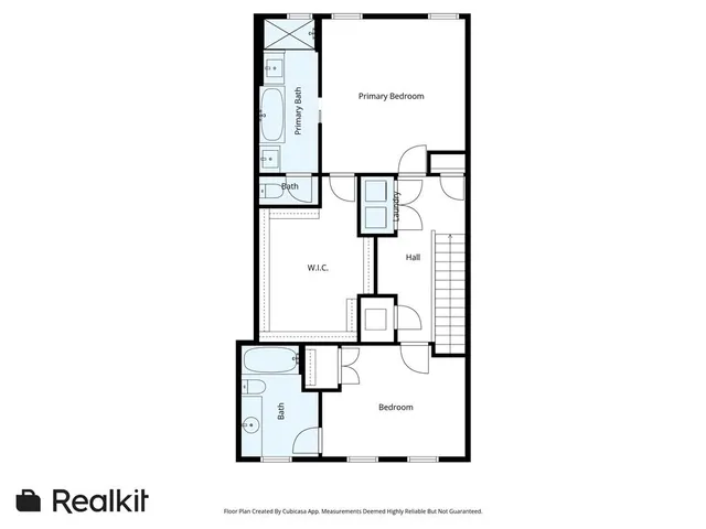 a picture of a bench in a white building