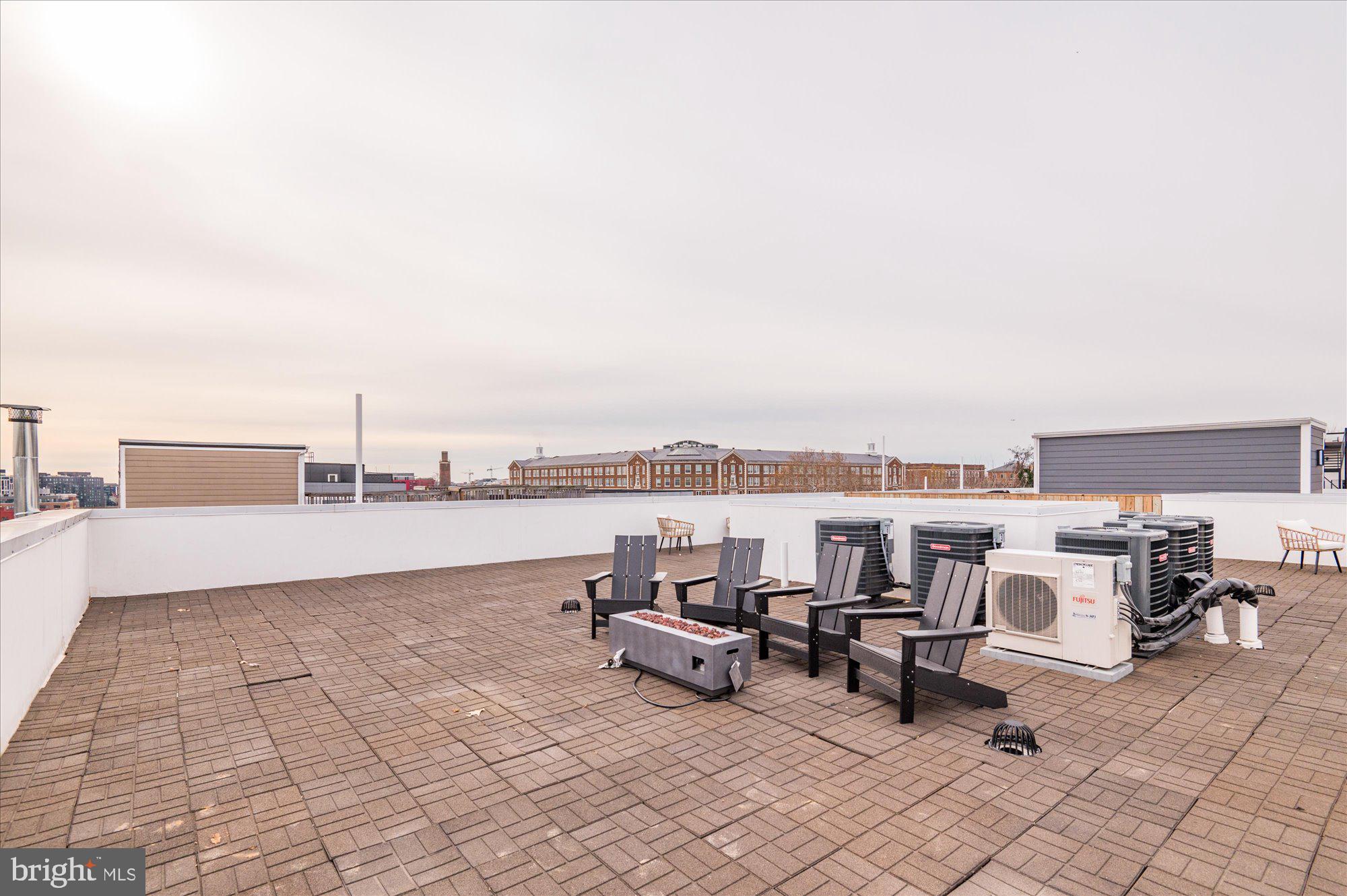 1940 3rd Street Northeast, Unit 13 Washington, DC 20002 - Photo 36 of 45 Shared Roof Deck With Fire Pit
