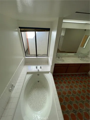 a view of backyard with green space