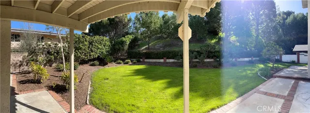 a view of outdoor space and porch