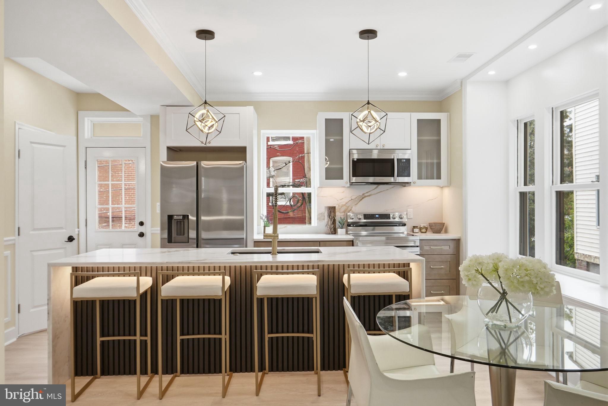 518 Columbia Road Northwest Washington, DC 20001 - Photo 8 of 35 Modern kitchen with stylish accents.