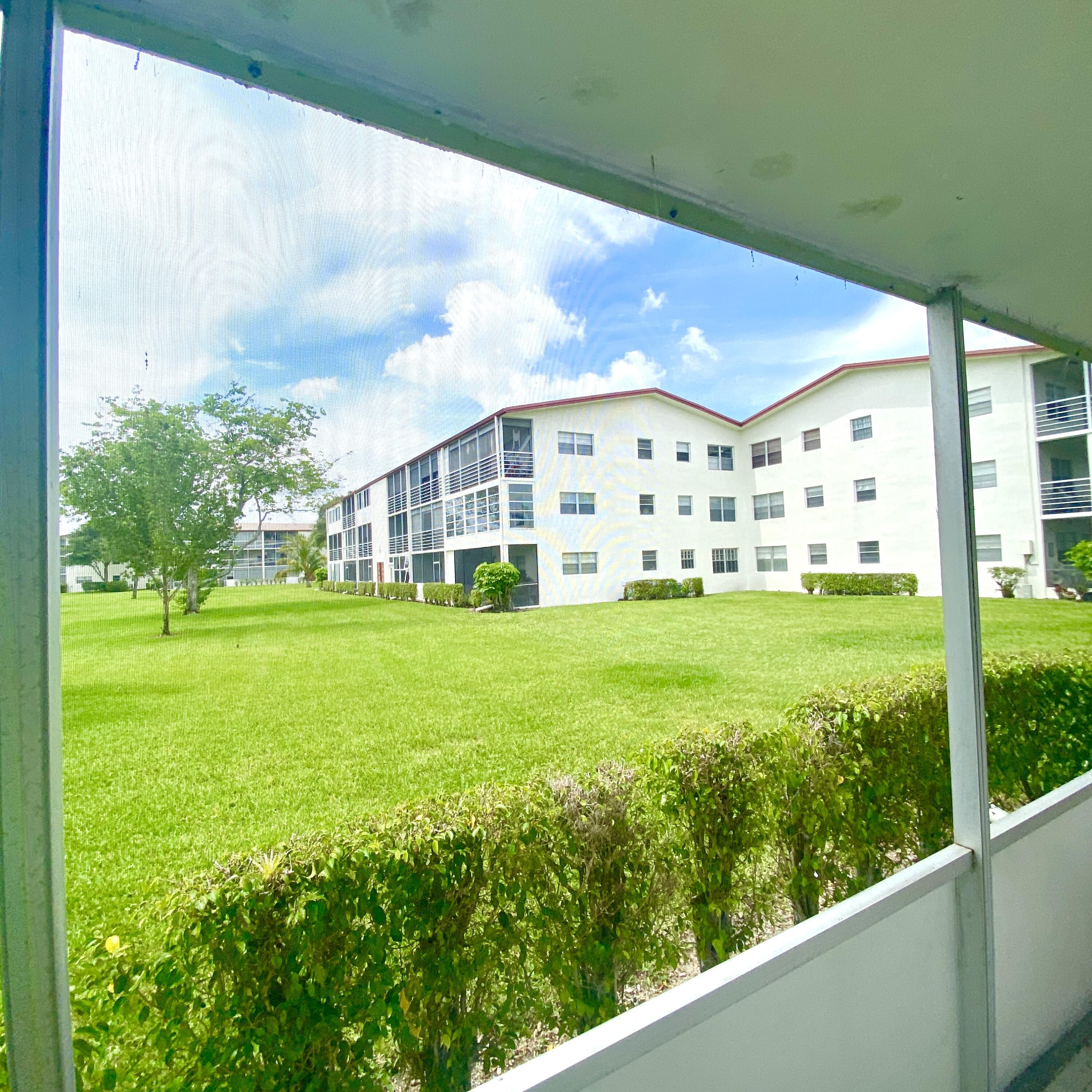 392 Brighton J Boca Raton, FL 33434 - Photo 32 of 54 Rear Patio View