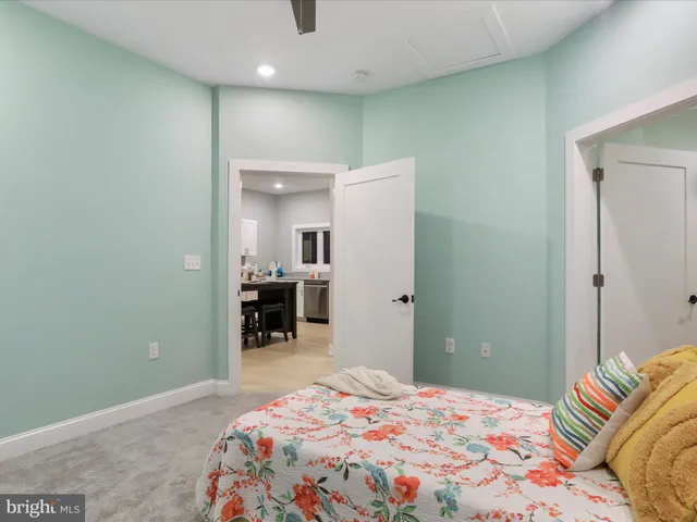 a building outdoor space with seating space