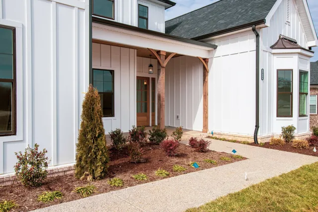 a front view of a house