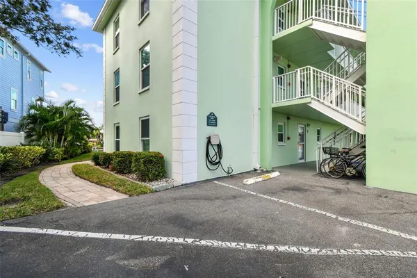 a view of a swimming pool with a yard