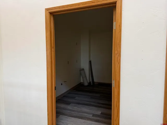 a view of front door