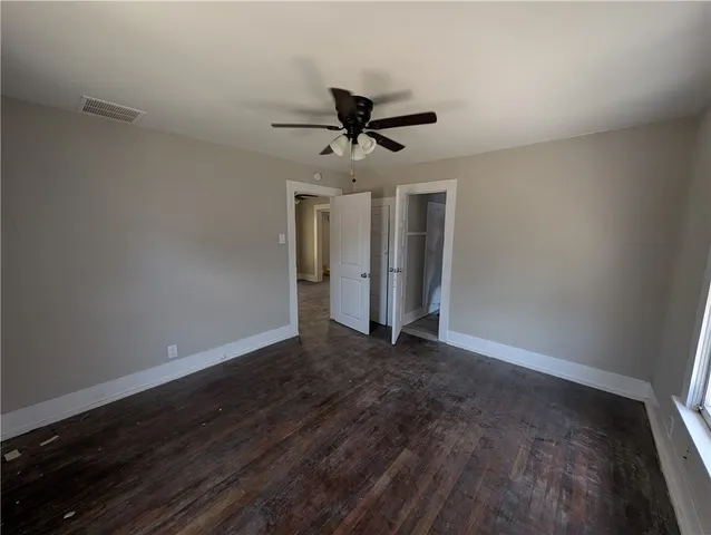 wooden floor in an empty room