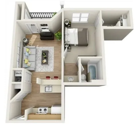 $1,258 | 7150 Peachtree Dunwoody Road, Unit 1029, Atlanta, GA 30328