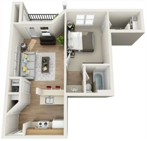 $1,080 | 7150 Peachtree Dunwoody Road, Unit 1016, Atlanta, GA 30328