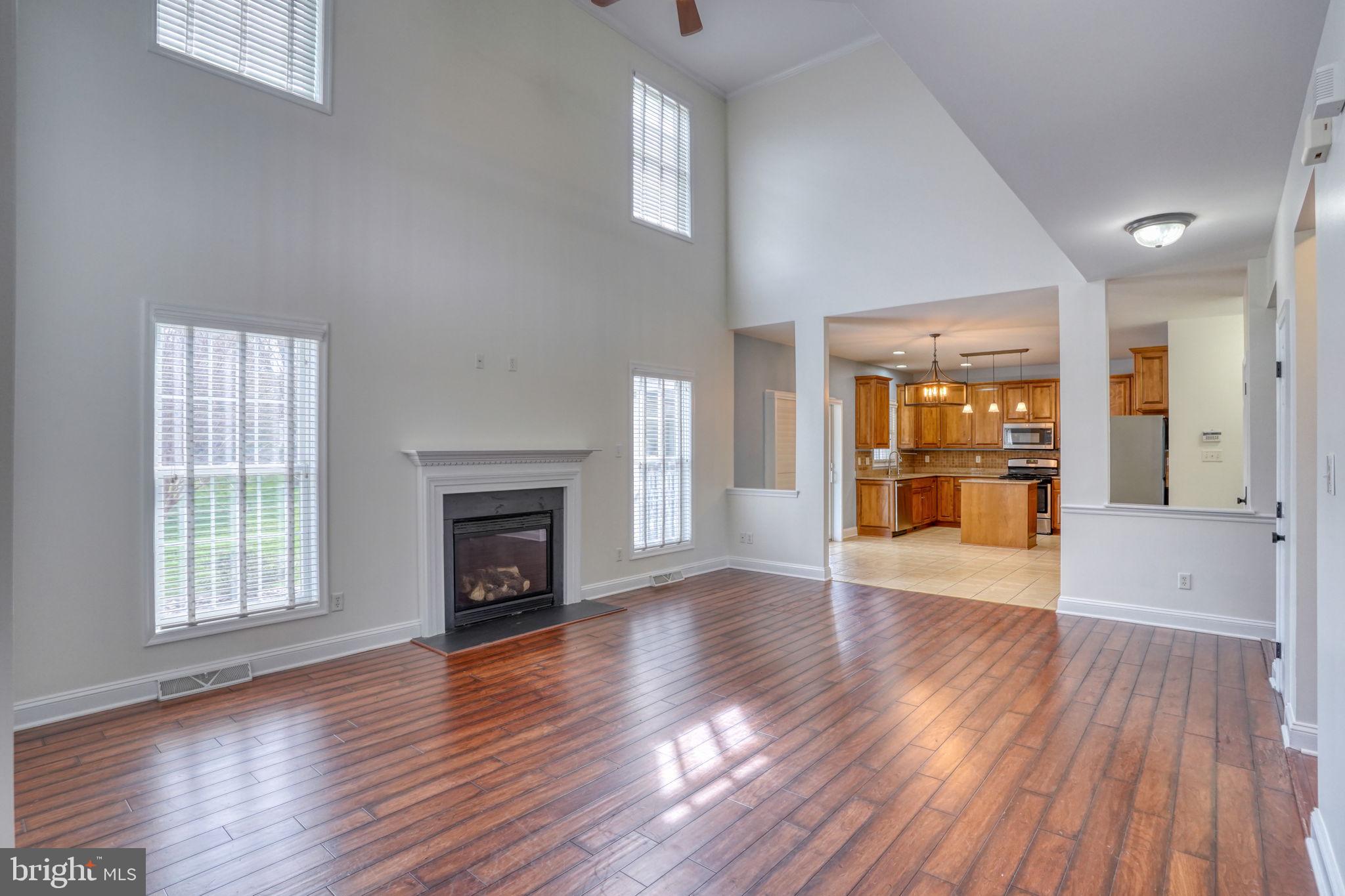 210 Grapevine Way Milford, DE 19963 - Photo 29 of 61 an empty room with wooden floor fireplace and windows