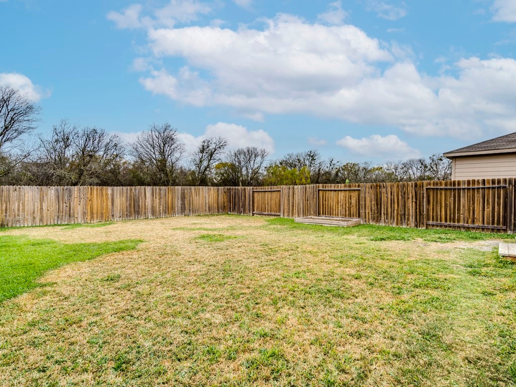 216 Isabel Lane Kyle, TX 78640 - Photo 25 of 27 a view of a backyard with green space