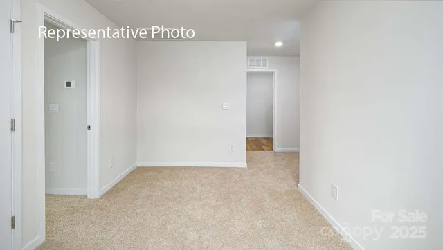 a view of an empty room