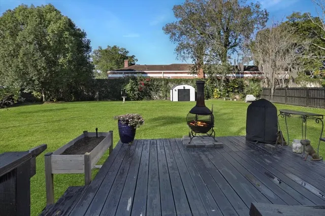 a view of a chairs in a patio