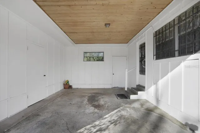 a view of a livingroom with wooden floor
